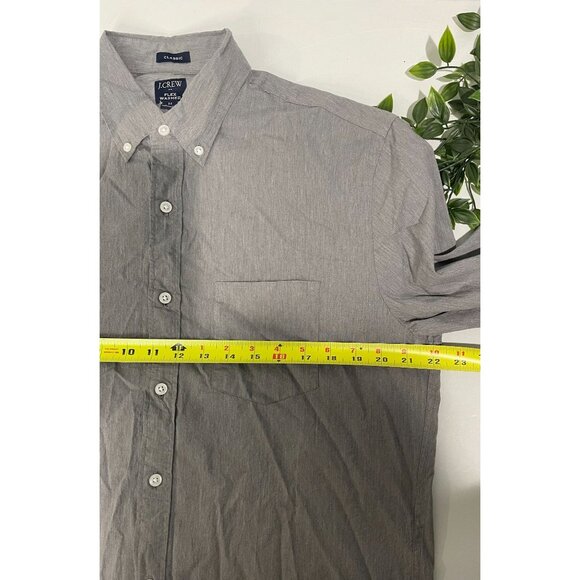 J.Crew Flex Washed Classic Fit Button-Up Shirt Gray M - Picture 10 of 13